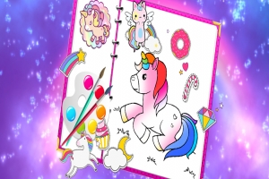 Igra Fabulous Cute Unicorn: Coloring Book na Igre123